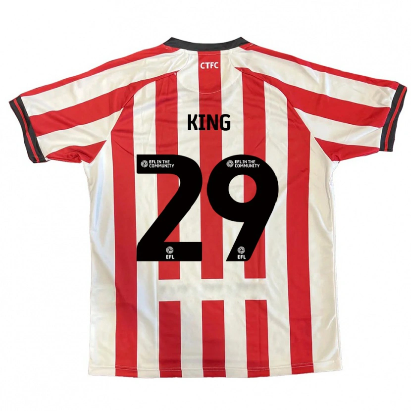 Danxen Mænd Tom King #29 Rød Hvid Sort Hjemmebane Spillertrøjer 2025/26 Trøje T-Shirt
