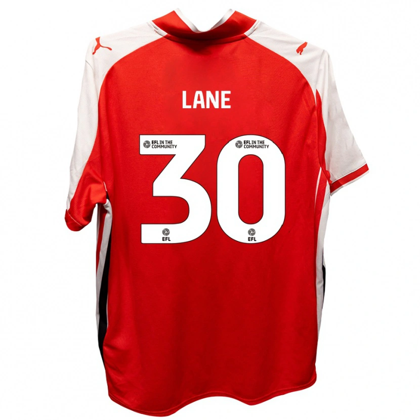 Danxen Mænd Mikey Lane #30 Rød Hvid Hjemmebane Spillertrøjer 2025/26 Trøje T-Shirt