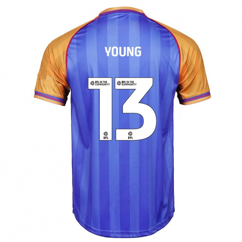 Danxen Mænd Joe Young #13 Blå Orange Hjemmebane Spillertrøjer 2025/26 Trøje T-Shirt