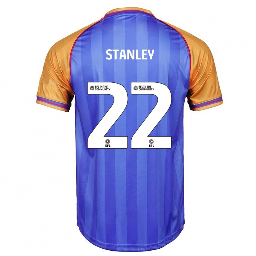 Danxen Mænd Eva Stanley #22 Blå Orange Hjemmebane Spillertrøjer 2025/26 Trøje T-Shirt