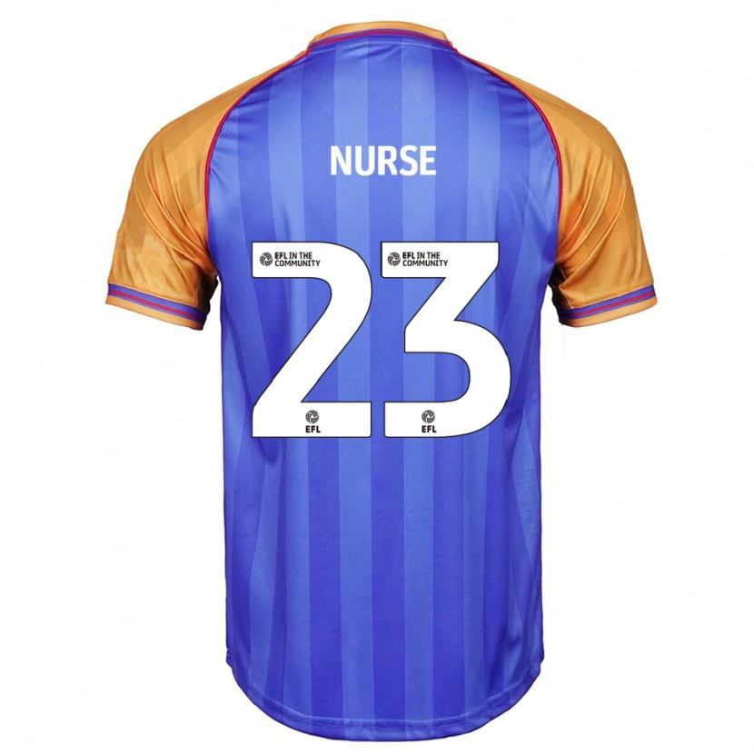Danxen Mænd George Nurse #23 Blå Orange Hjemmebane Spillertrøjer 2025/26 Trøje T-Shirt