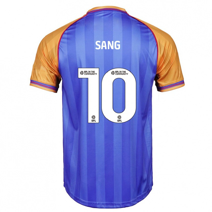 Danxen Mænd Tom Sang #10 Blå Orange Hjemmebane Spillertrøjer 2025/26 Trøje T-Shirt