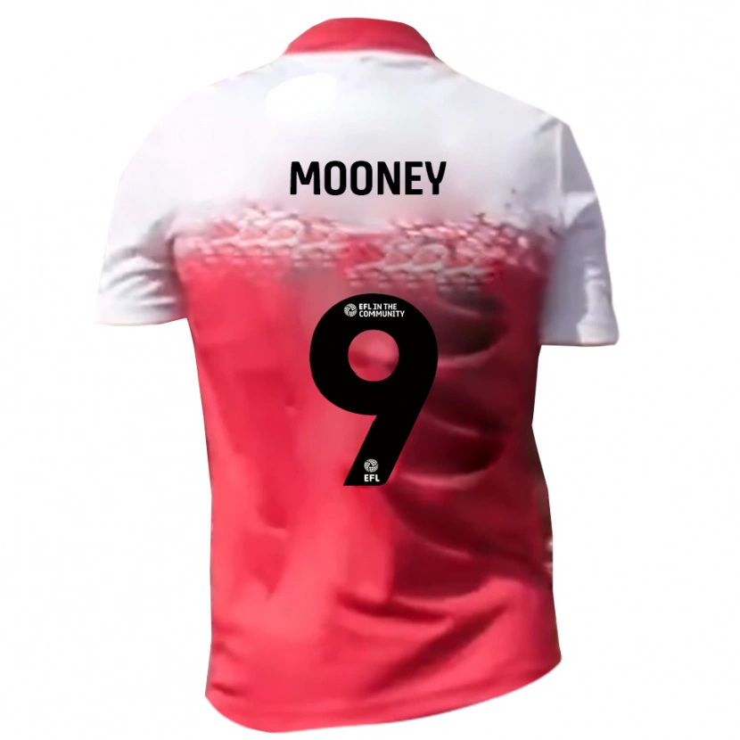 Danxen Mænd Kelsey Mooney #9 Rød Hvid Hjemmebane Spillertrøjer 2025/26 Trøje T-Shirt