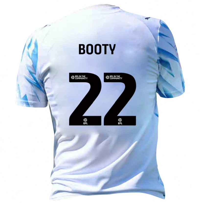 Danxen Mænd Regan Booty #22 Hvid Lyseblå Hjemmebane Spillertrøjer 2025/26 Trøje T-Shirt