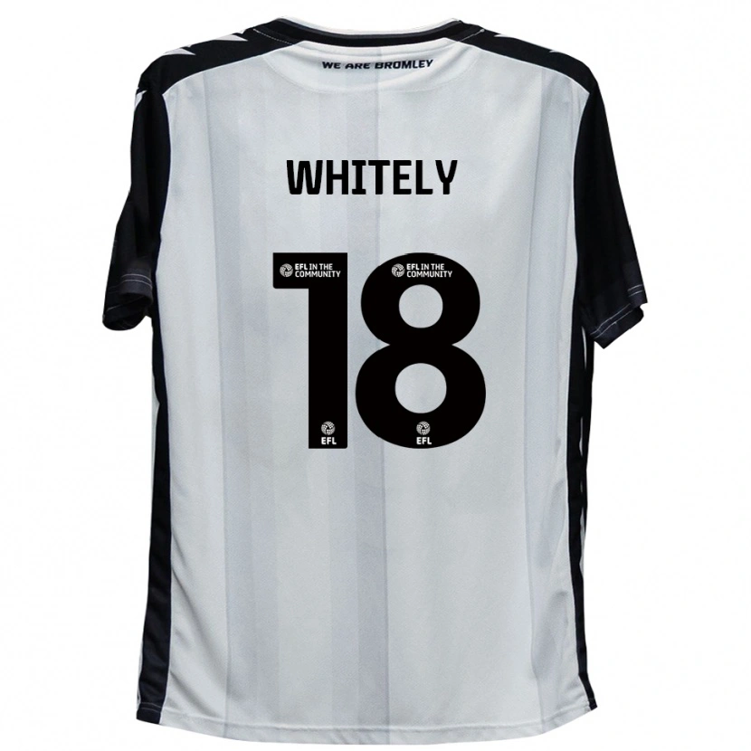 Danxen Mænd Corey Whitely #18 Hvid Sort Hjemmebane Spillertrøjer 2025/26 Trøje T-Shirt