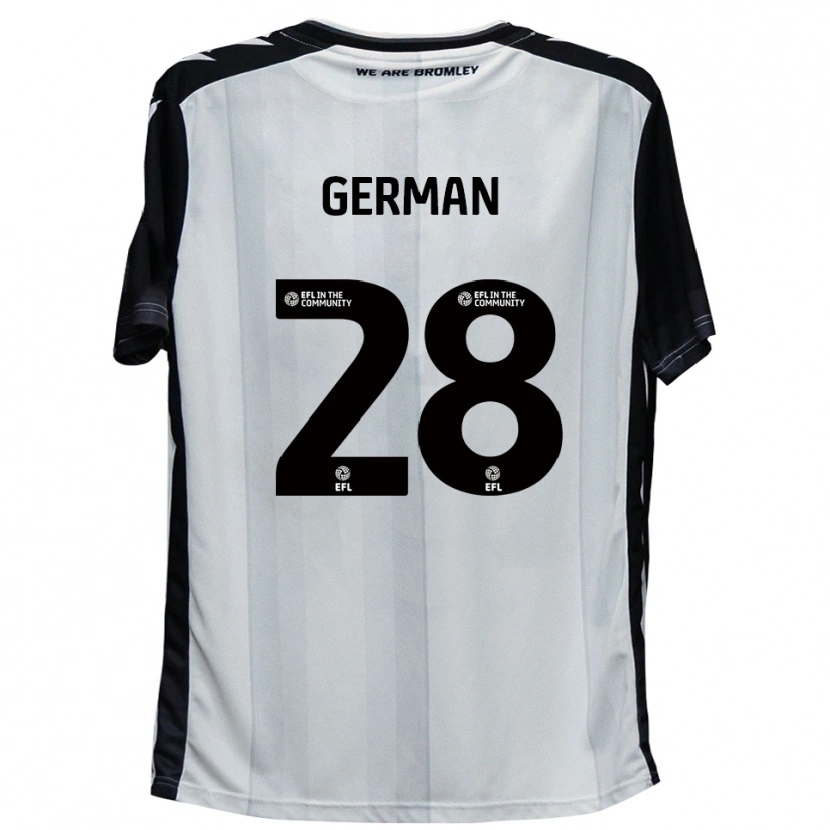 Danxen Mænd Sam German #28 Hvid Sort Hjemmebane Spillertrøjer 2025/26 Trøje T-Shirt