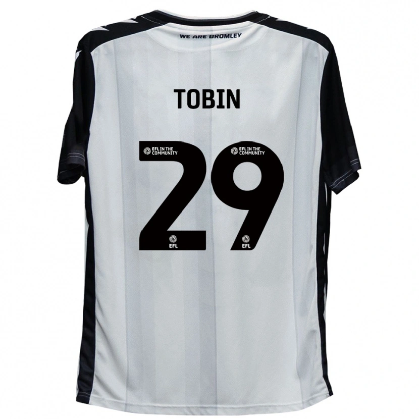 Danxen Mænd Josh Tobin #29 Hvid Sort Hjemmebane Spillertrøjer 2025/26 Trøje T-Shirt