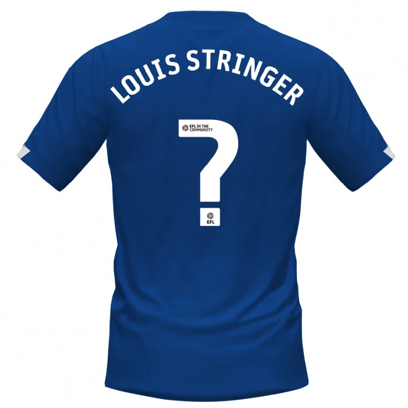 Danxen Mænd Ashton Louis Stringer #0 Blå Hvid Hjemmebane Spillertrøjer 2025/26 Trøje T-Shirt
