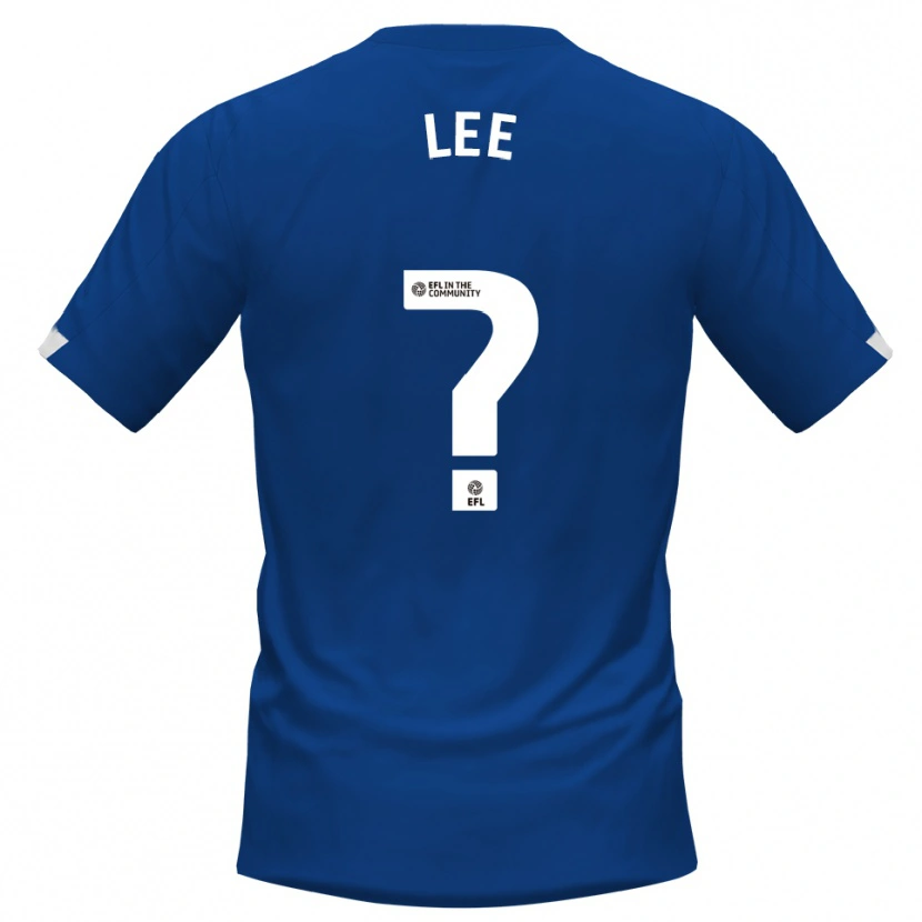 Danxen Mænd Katelin Lee #0 Blå Hvid Hjemmebane Spillertrøjer 2025/26 Trøje T-Shirt