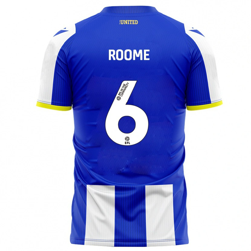 Danxen Mænd Tahlia Roome #6 Blå Hvid Hjemmebane Spillertrøjer 2025/26 Trøje T-Shirt