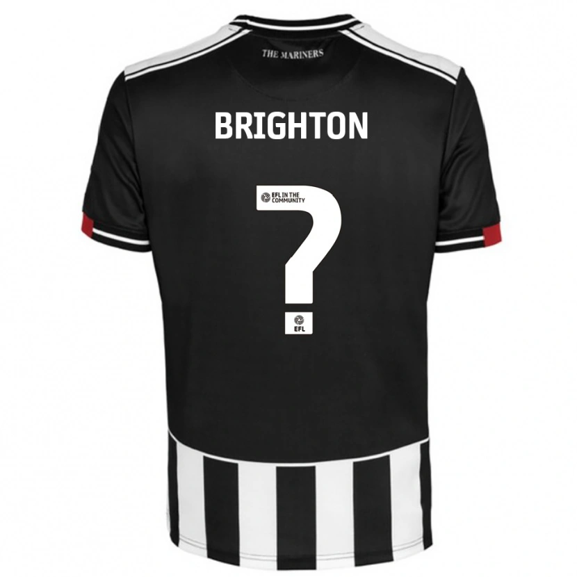 Danxen Mænd Dani Brighton #0 Sort Hvid Rød Hjemmebane Spillertrøjer 2025/26 Trøje T-Shirt