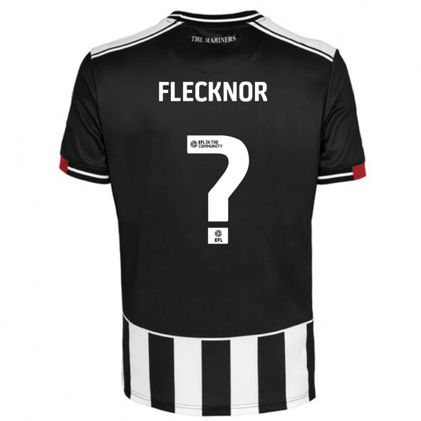 Danxen Mænd Laura Flecknor #0 Sort Hvid Rød Hjemmebane Spillertrøjer 2025/26 Trøje T-Shirt