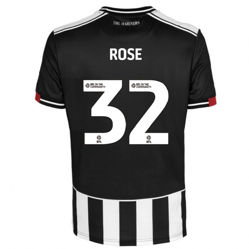 Danxen Mænd Danny Rose #32 Sort Hvid Rød Hjemmebane Spillertrøjer 2025/26 Trøje T-Shirt