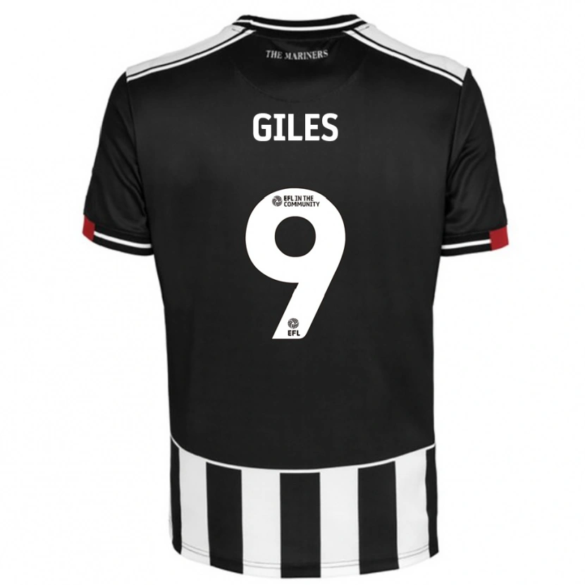 Danxen Mænd Grayson Giles #9 Sort Hvid Rød Hjemmebane Spillertrøjer 2025/26 Trøje T-Shirt