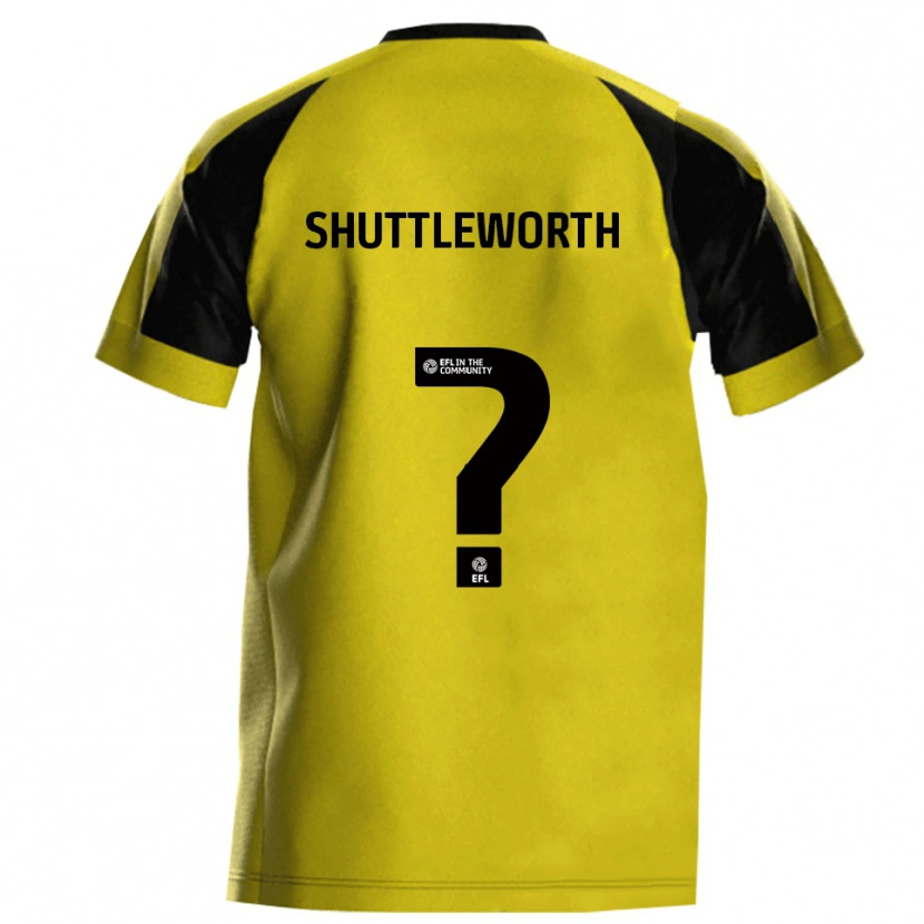Danxen Mænd Hannah Shuttleworth #0 Gul Grå Hjemmebane Spillertrøjer 2025/26 Trøje T-Shirt