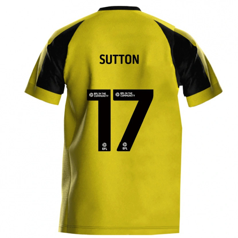 Danxen Mænd Levi Sutton #17 Gul Grå Hjemmebane Spillertrøjer 2025/26 Trøje T-Shirt