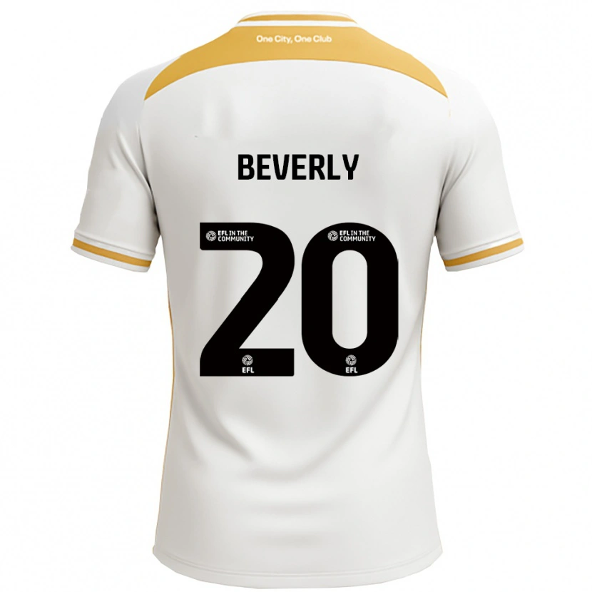 Danxen Mænd Poppy Beverly #20 Hvid Guld Hjemmebane Spillertrøjer 2025/26 Trøje T-Shirt