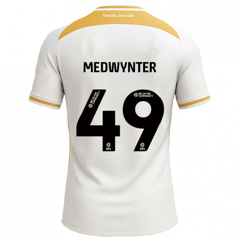 Danxen Mænd Chase Medwynter #49 Hvid Guld Hjemmebane Spillertrøjer 2025/26 Trøje T-Shirt