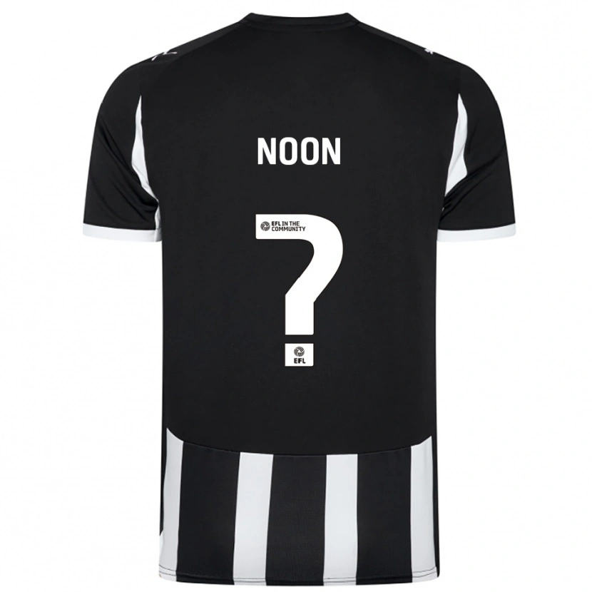 Danxen Mænd Zac Noon #0 Sort Hvid Hjemmebane Spillertrøjer 2025/26 Trøje T-Shirt