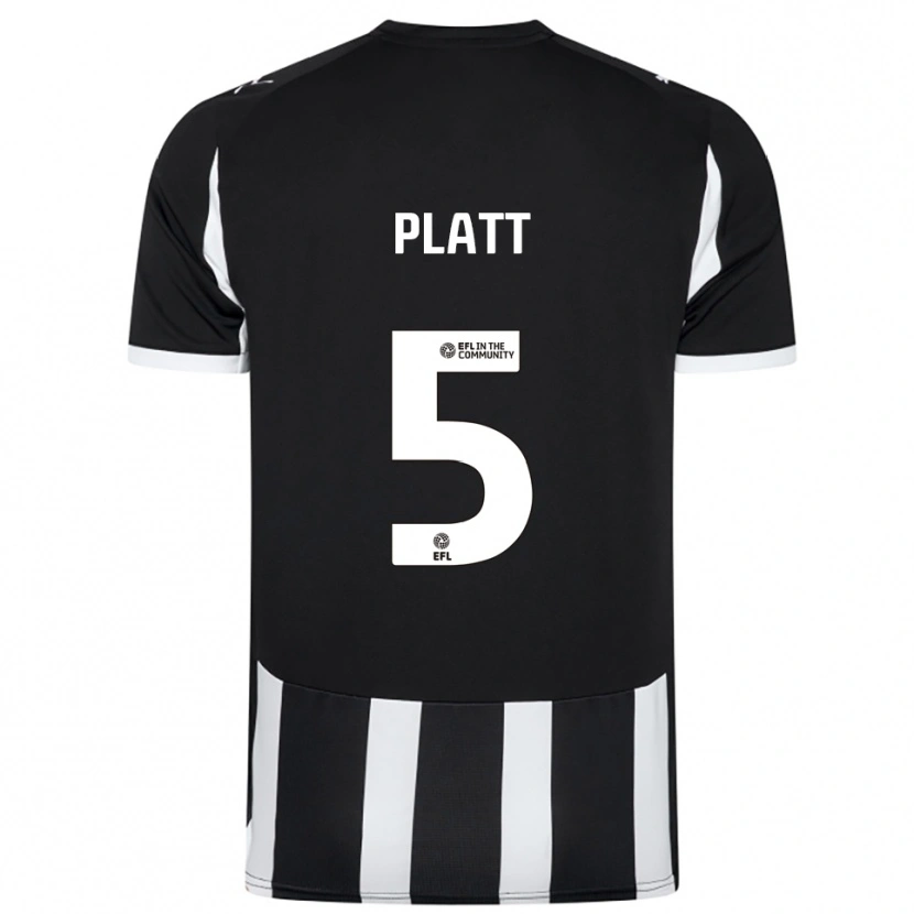 Danxen Mænd Matty Platt #5 Sort Hvid Hjemmebane Spillertrøjer 2025/26 Trøje T-Shirt