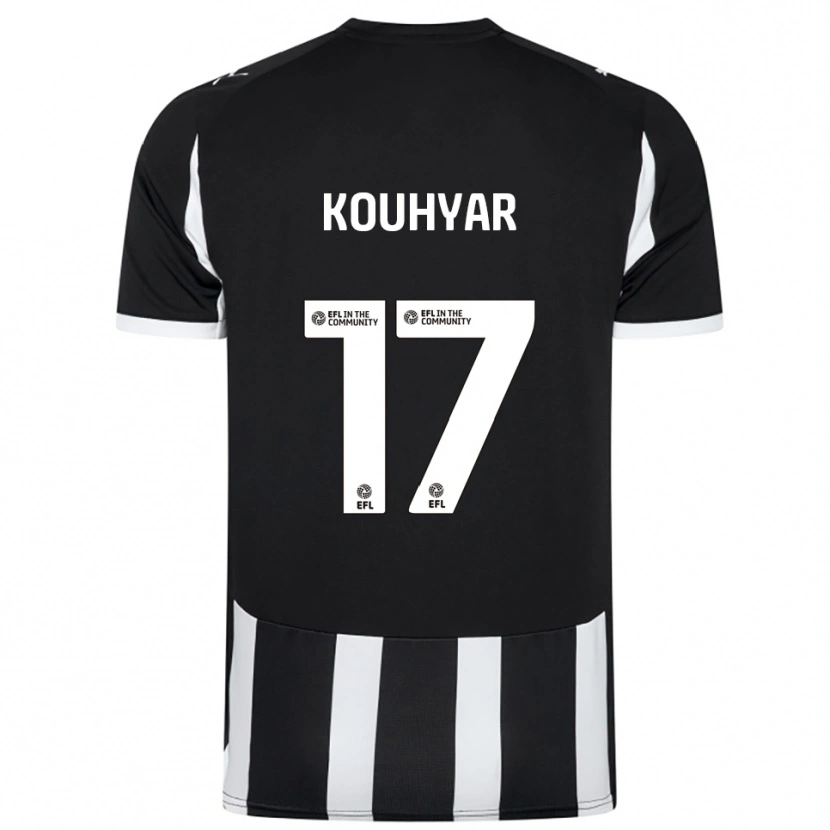 Danxen Mænd Maziar Kouhyar #17 Sort Hvid Hjemmebane Spillertrøjer 2025/26 Trøje T-Shirt