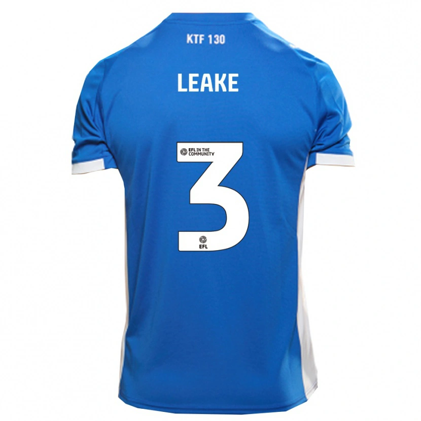 Danxen Mænd Jake Leake #3 Blå Hvid Hjemmebane Spillertrøjer 2025/26 Trøje T-Shirt