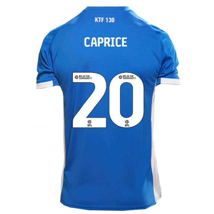 Danxen Mænd Jake Caprice #20 Blå Hvid Hjemmebane Spillertrøjer 2025/26 Trøje T-Shirt