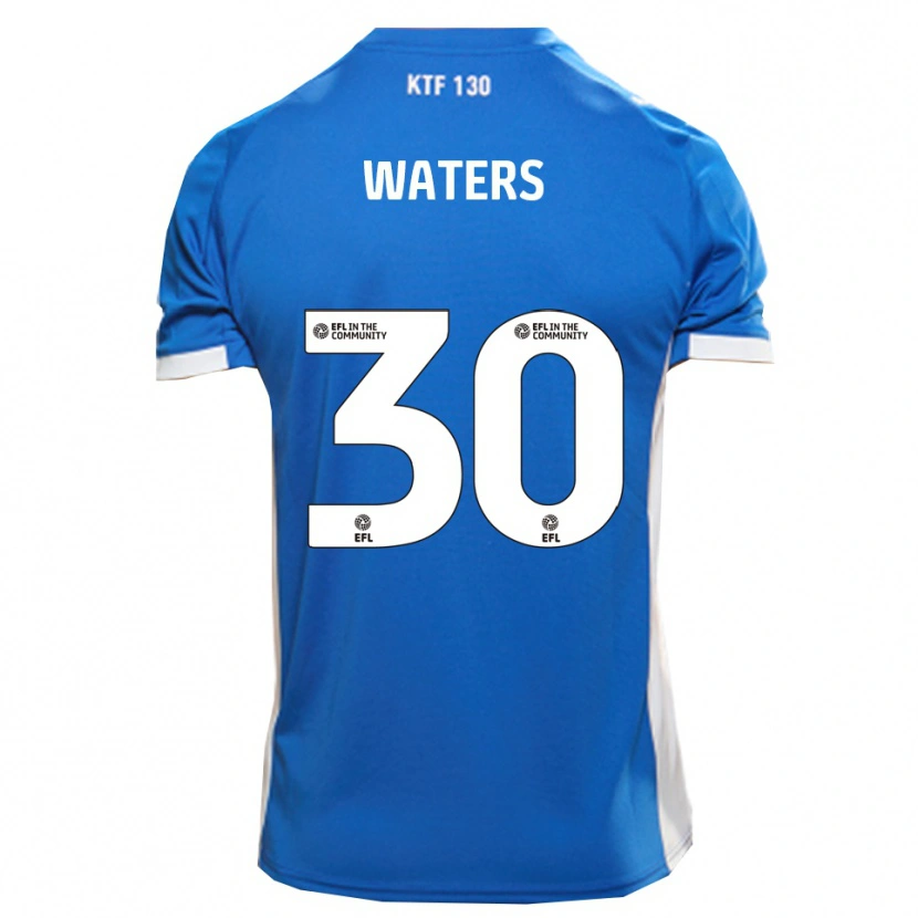 Danxen Mænd Billy Waters #30 Blå Hvid Hjemmebane Spillertrøjer 2025/26 Trøje T-Shirt