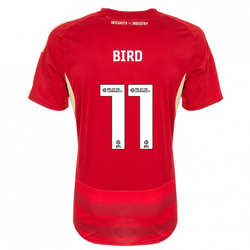 Danxen Mænd Jay Bird #11 Rød Hvid Hjemmebane Spillertrøjer 2025/26 Trøje T-Shirt