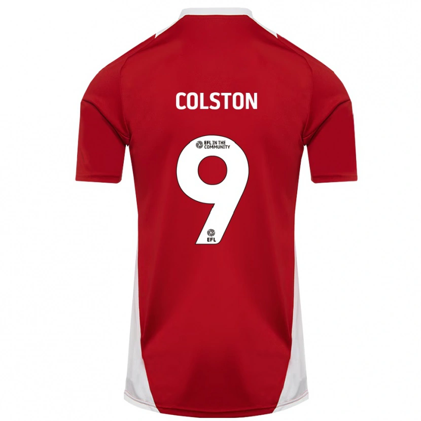 Danxen Mænd Annie Colston #9 Rød Hvid Guld Hjemmebane Spillertrøjer 2025/26 Trøje T-Shirt