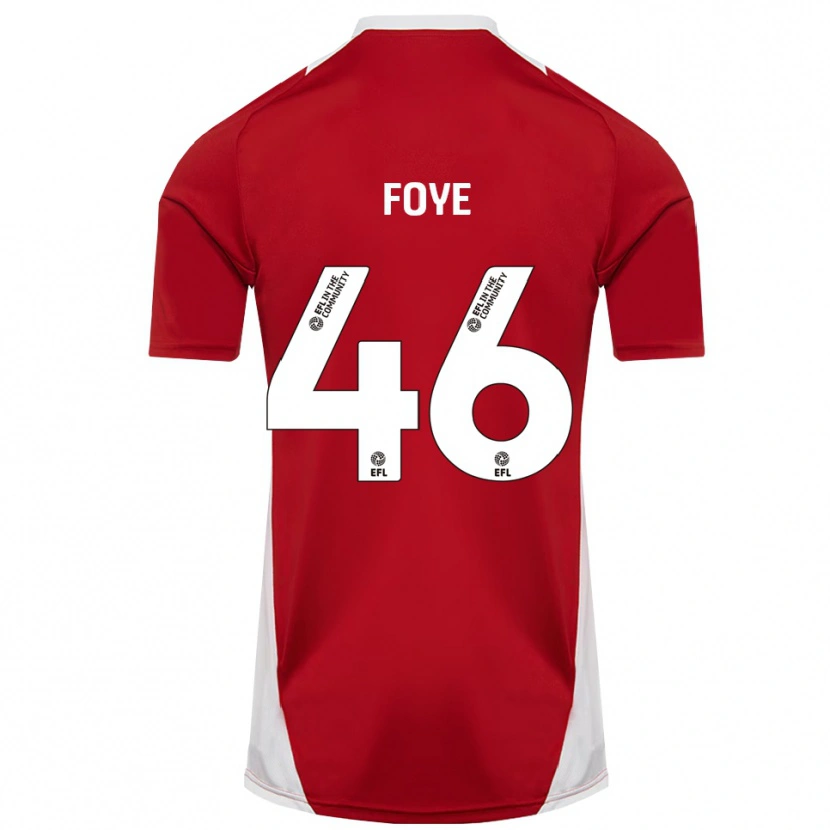 Danxen Mænd Owen Foye #46 Rød Hvid Guld Hjemmebane Spillertrøjer 2025/26 Trøje T-Shirt