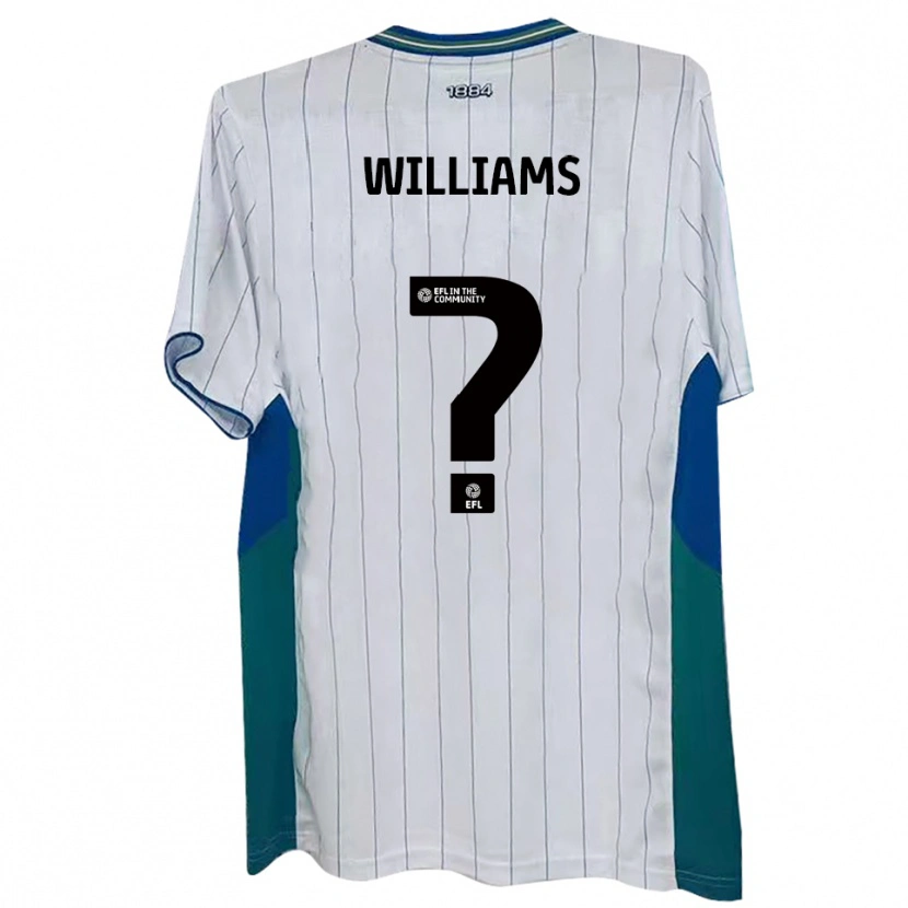 Danxen Mænd Laura Williams #0 Hvid Grøn Blå Hjemmebane Spillertrøjer 2025/26 Trøje T-Shirt