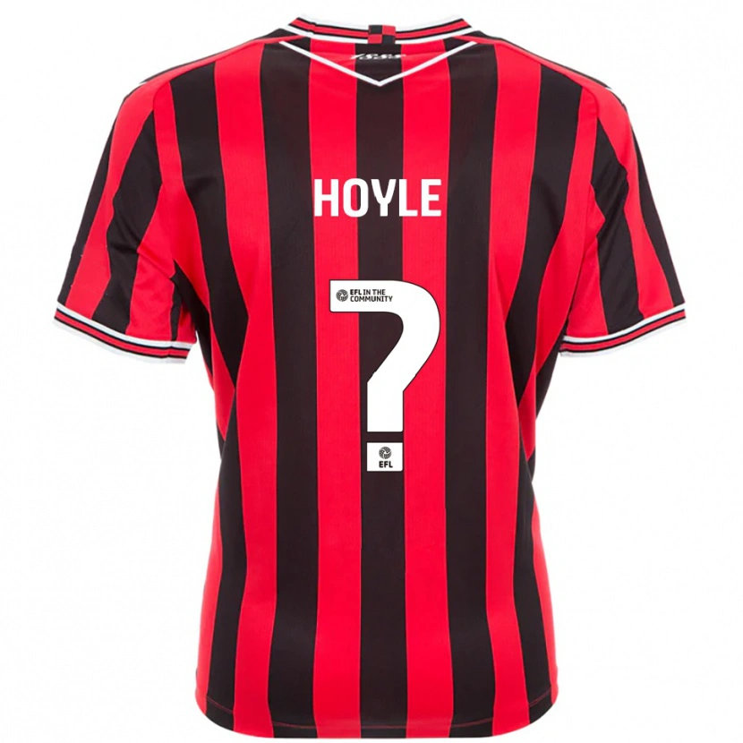 Danxen Mænd Lauren Hoyle #0 Rød Sort Hjemmebane Spillertrøjer 2025/26 Trøje T-Shirt