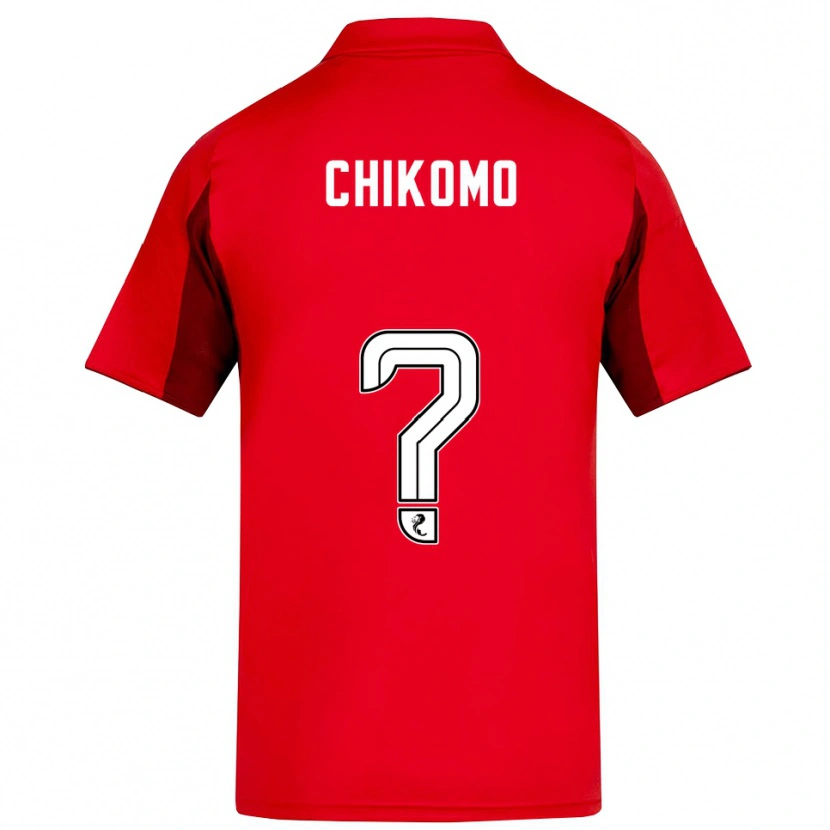 Danxen Mænd Bradley Chikomo #0 Rød Burgunder Hjemmebane Spillertrøjer 2025/26 Trøje T-Shirt