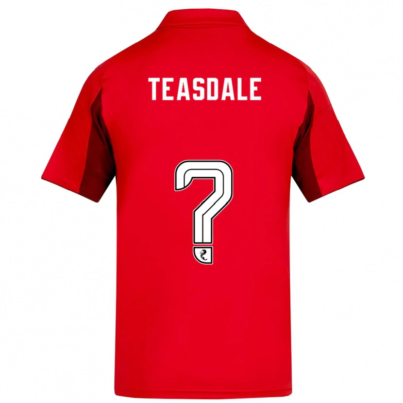 Danxen Mænd Joseph Teasdale #0 Rød Burgunder Hjemmebane Spillertrøjer 2025/26 Trøje T-Shirt