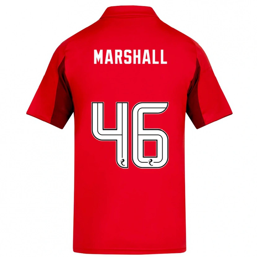 Danxen Mænd Findlay Marshall #46 Rød Burgunder Hjemmebane Spillertrøjer 2025/26 Trøje T-Shirt