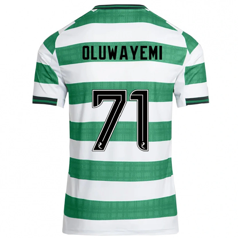 Danxen Mænd Tobi Oluwayemi #71 Grøn Hvid Hjemmebane Spillertrøjer 2025/26 Trøje T-Shirt