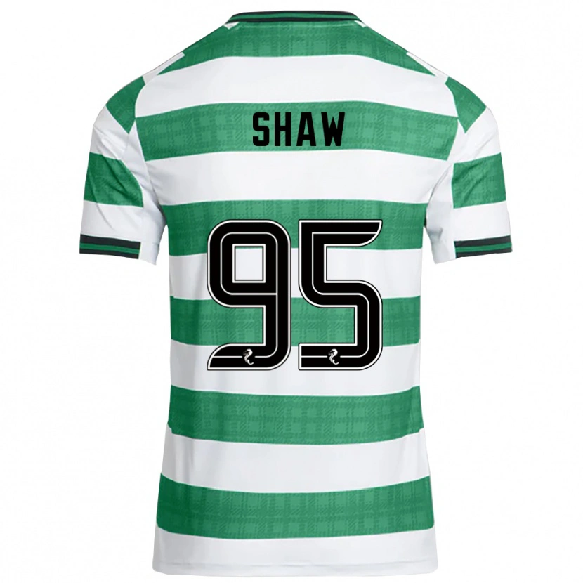 Danxen Mænd Corey Shaw #95 Grøn Hvid Hjemmebane Spillertrøjer 2025/26 Trøje T-Shirt