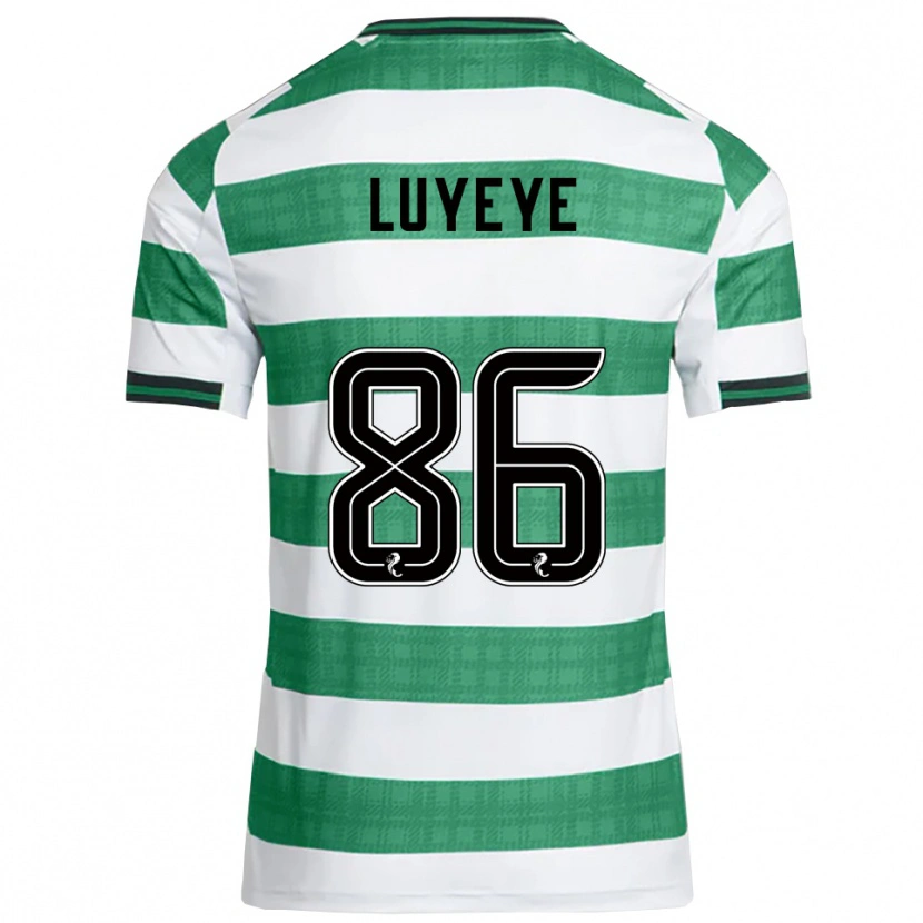 Danxen Mænd Benny-Jackson Luyeye #86 Grøn Hvid Hjemmebane Spillertrøjer 2025/26 Trøje T-Shirt