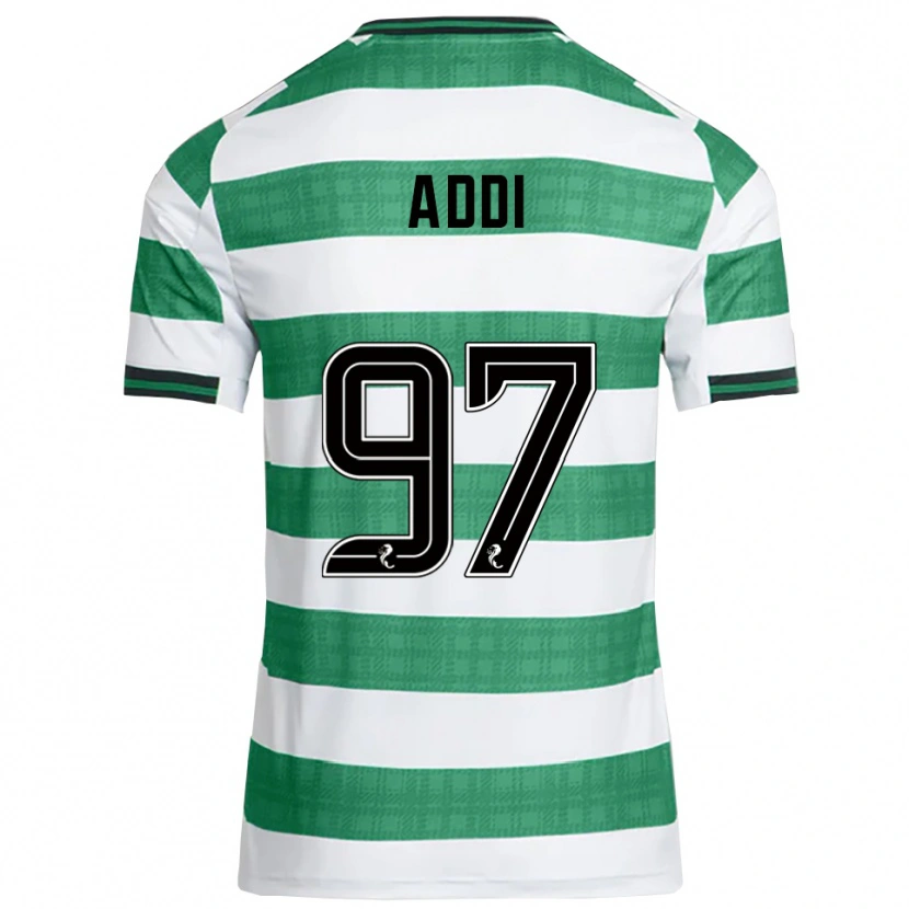 Danxen Mænd Imane Addi #97 Grøn Hvid Hjemmebane Spillertrøjer 2025/26 Trøje T-Shirt