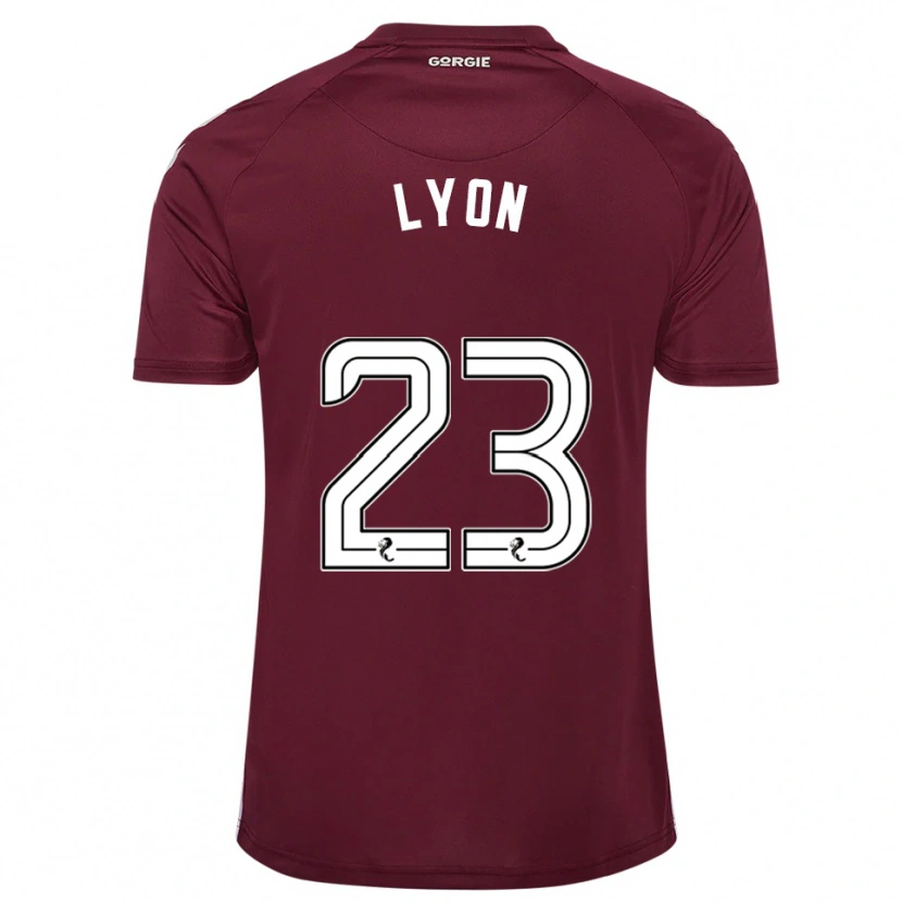Danxen Mænd Jack Lyon #23 Burgunder Hvid Hjemmebane Spillertrøjer 2025/26 Trøje T-Shirt