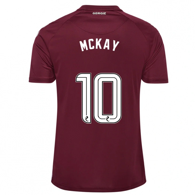 Danxen Mænd Barrie Mckay #10 Burgunder Hvid Hjemmebane Spillertrøjer 2025/26 Trøje T-Shirt