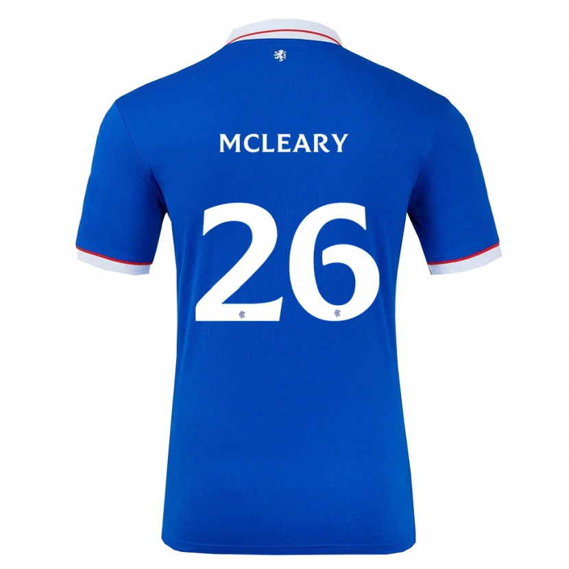 Danxen Mænd Jodi Mcleary #26 Blå Hvid Hjemmebane Spillertrøjer 2025/26 Trøje T-Shirt