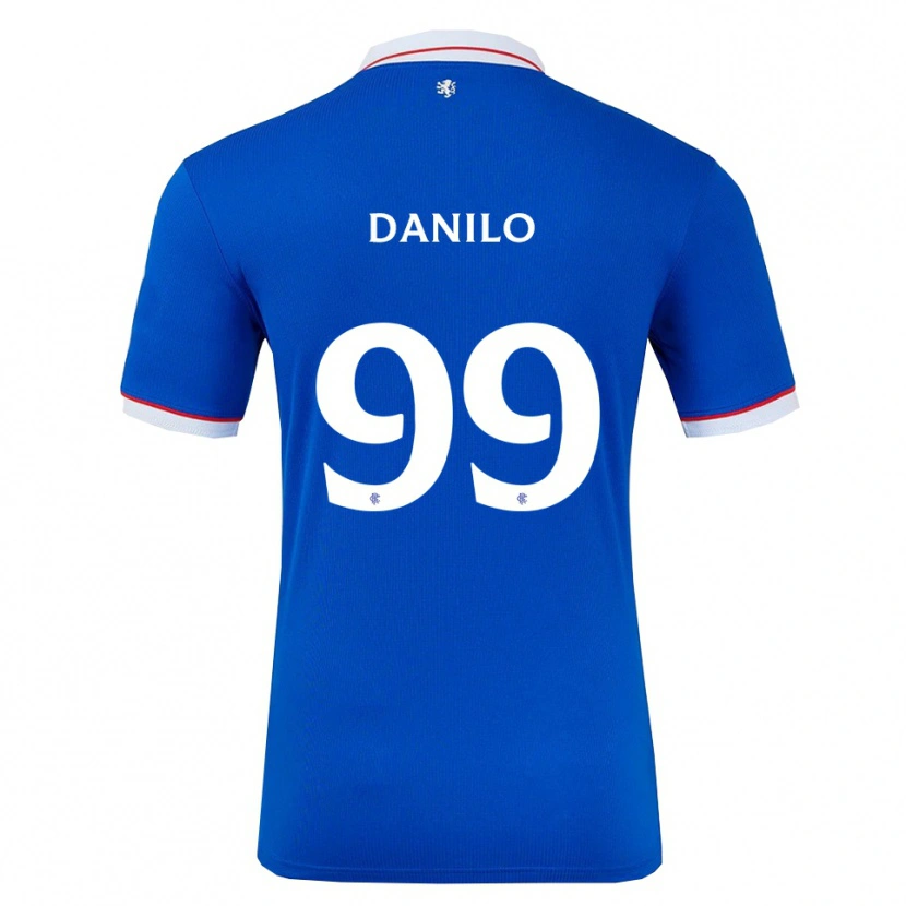 Danxen Mænd Danilo #99 Blå Hvid Hjemmebane Spillertrøjer 2025/26 Trøje T-Shirt