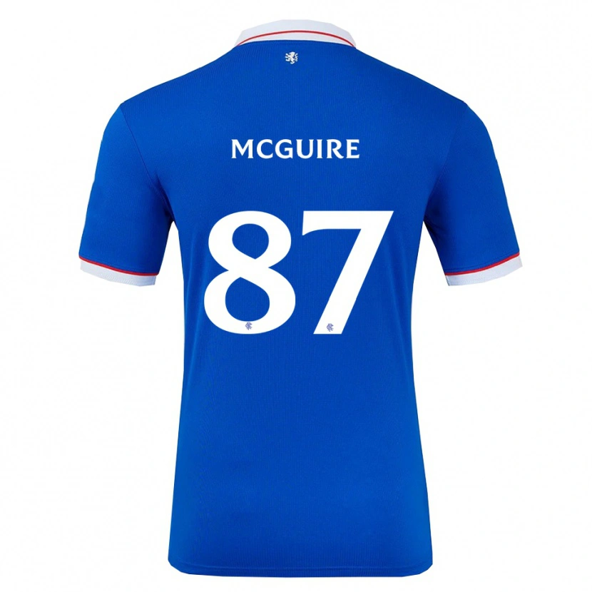 Danxen Mænd Rydnn Mcguire #87 Blå Hvid Hjemmebane Spillertrøjer 2025/26 Trøje T-Shirt
