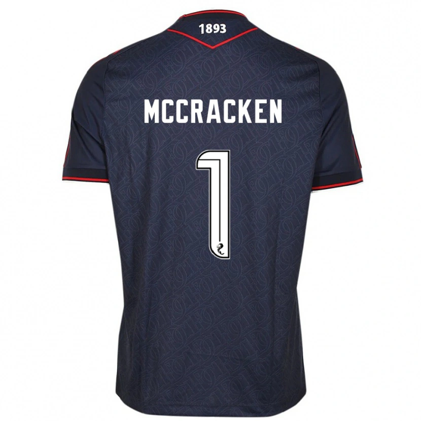 Danxen Mænd Jon Mccracken #1 Marineblå Hvid Hjemmebane Spillertrøjer 2025/26 Trøje T-Shirt