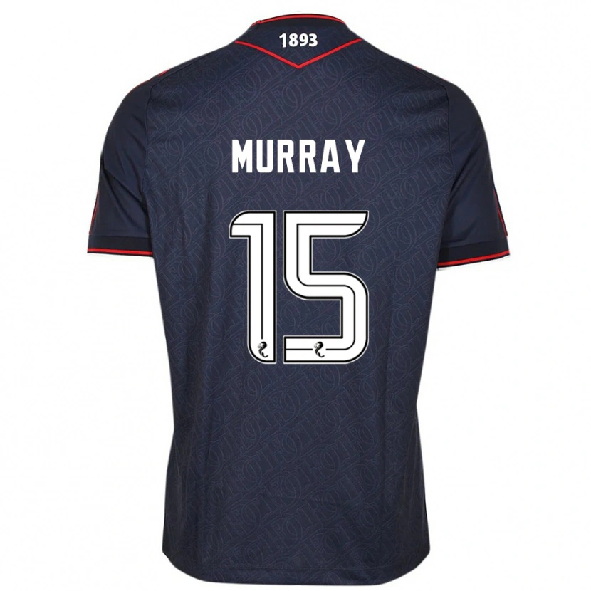 Danxen Mænd Simon Murray #15 Marineblå Hvid Hjemmebane Spillertrøjer 2025/26 Trøje T-Shirt