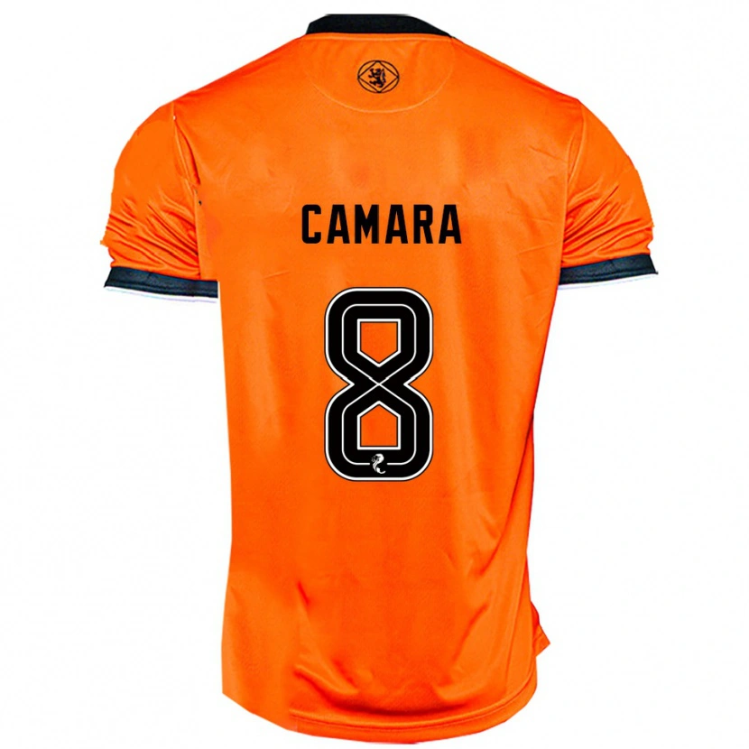 Danxen Mænd Panutche Camara #8 Orange Sort Hjemmebane Spillertrøjer 2025/26 Trøje T-Shirt