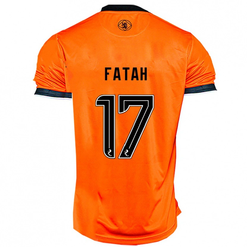 Danxen Mænd Amar Fatah #17 Orange Sort Hjemmebane Spillertrøjer 2025/26 Trøje T-Shirt