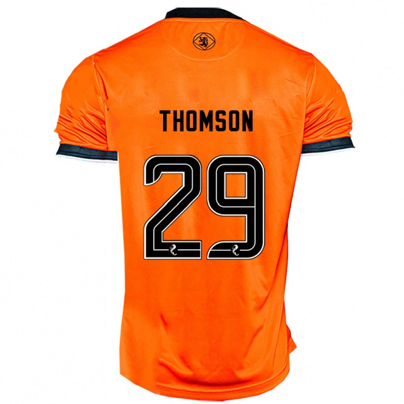 Danxen Mænd Miller Thomson #29 Orange Sort Hjemmebane Spillertrøjer 2025/26 Trøje T-Shirt